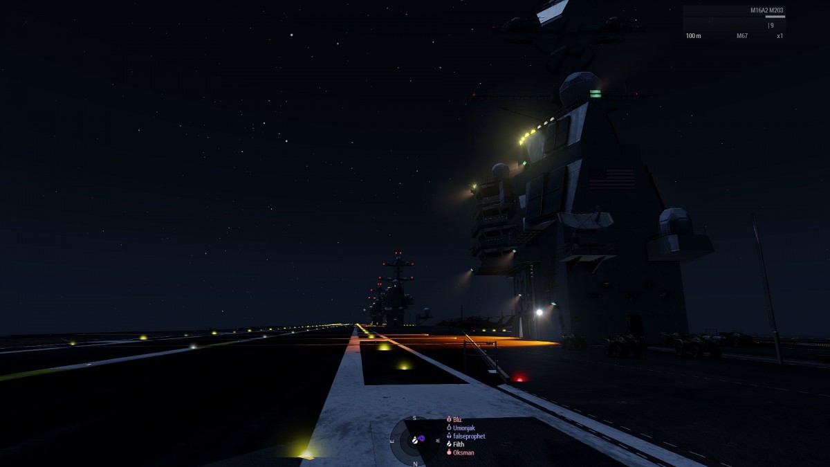 Operation 80s Blues - USS Donald Trump Supercarrier courtesy of Oksman
